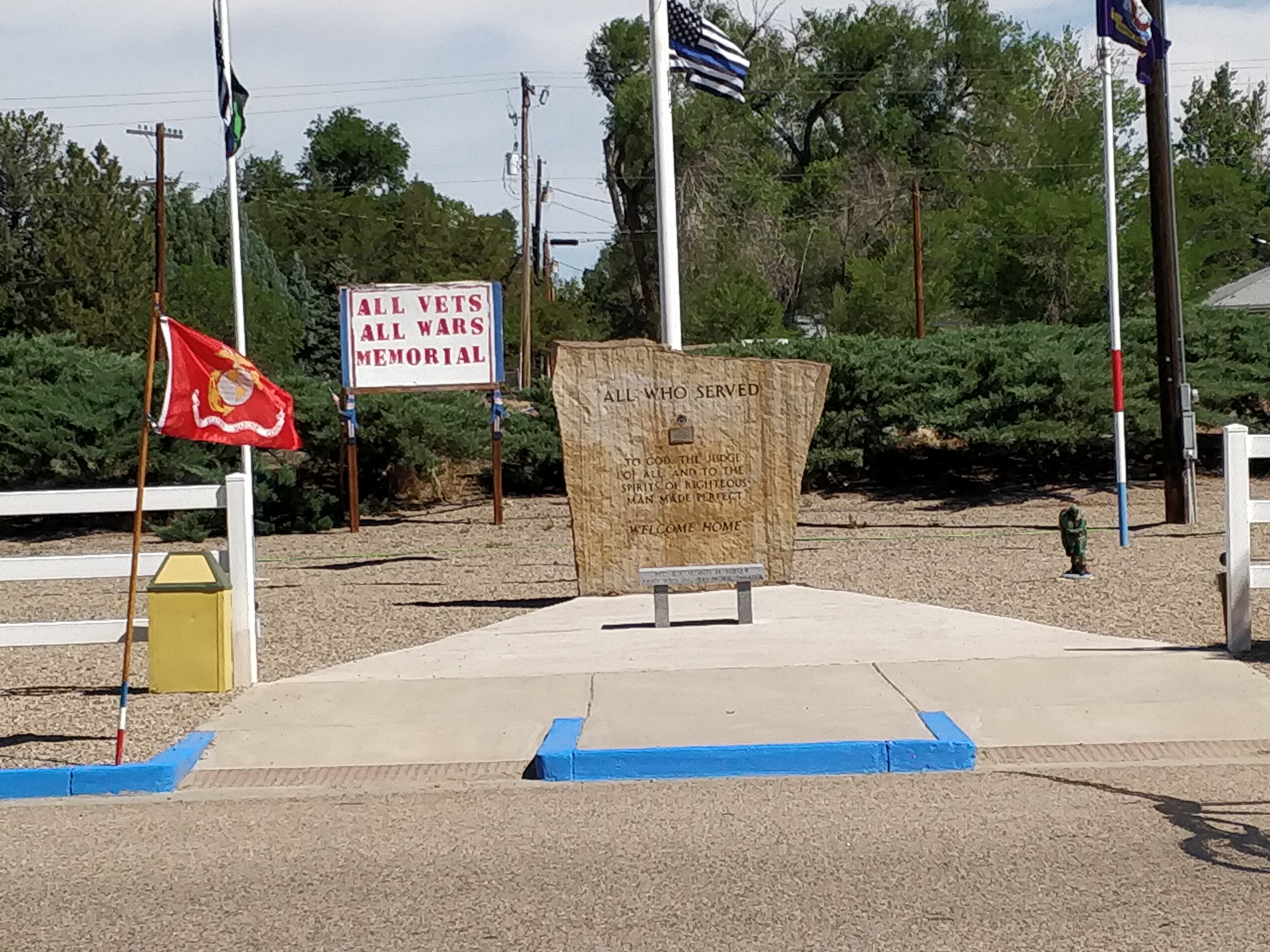Olney Springs TX memorial to Veterans