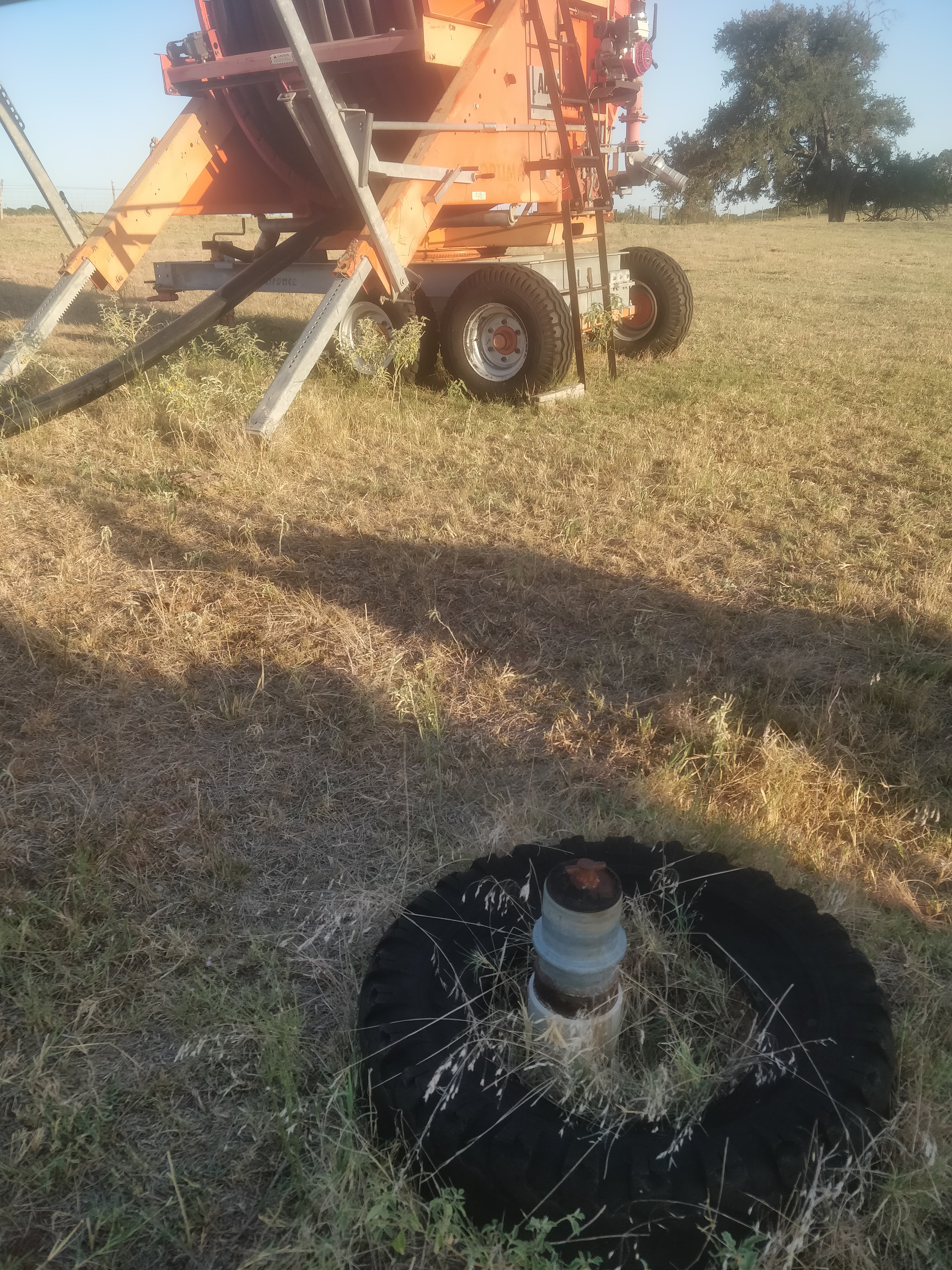 irrigation reel and riser